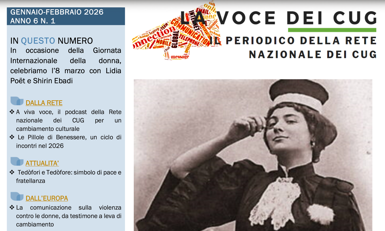 La voce dei CUG gennaio-febbraio 2026